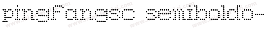 pingfangsc semiboldo字体转换